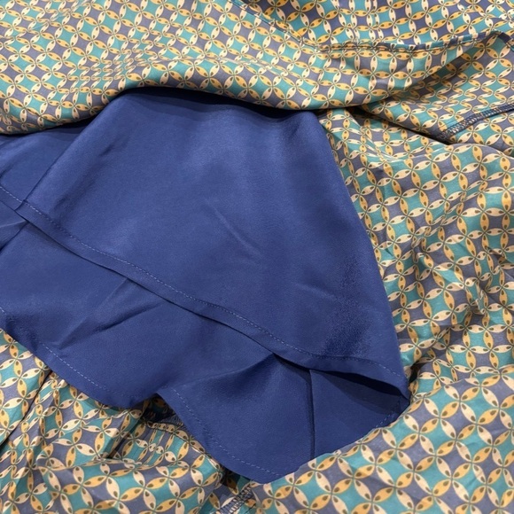 Sundance Dress size 4 Silk Sleeveless bubble Drape Hem geometric Empire Waist - Picture 11 of 11